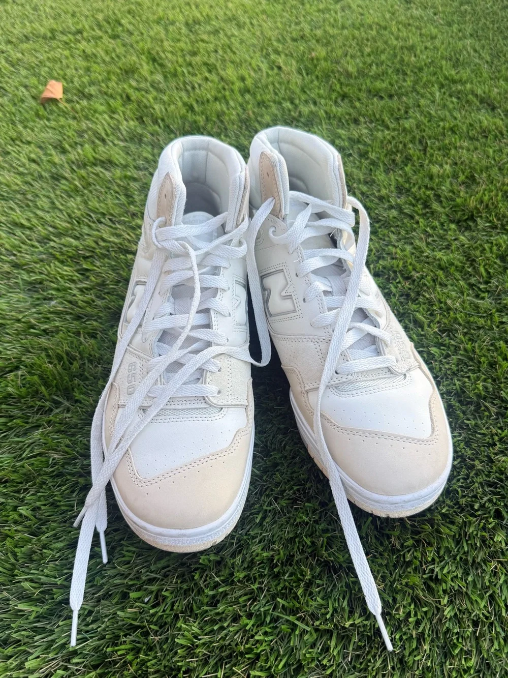 New Balance 650 White Cream High Top Sneakers Men’s Size 12 BB650RP